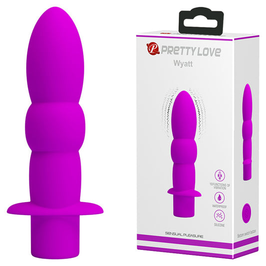 Ljubičasti analni vibrator 10 režima vibracije