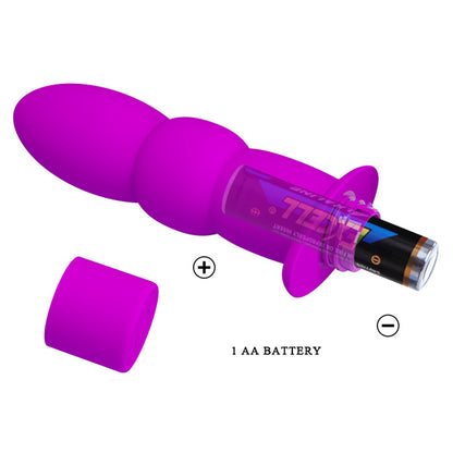 Ljubičasti analni vibrator 10 režima vibracije