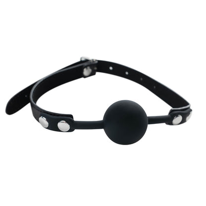 Crna silikonska kugla za usta - Black Silicone Ball Gag