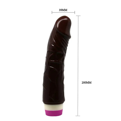 Crni realistični vibrator 20cm - Fantasy Vibe