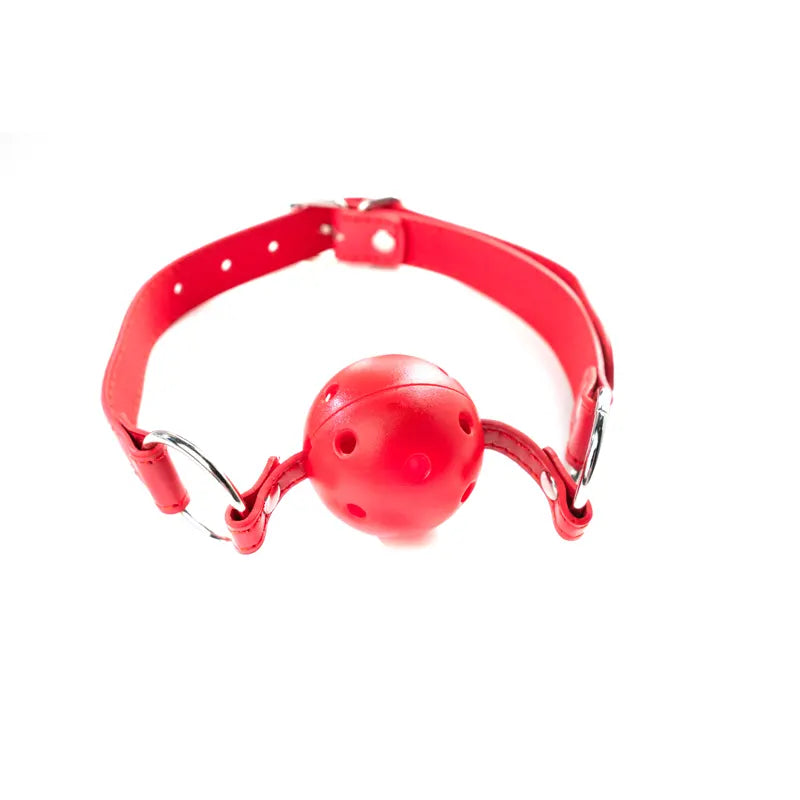 Crvena kugla za usta sa rupicama Red Breathable Ball Gag