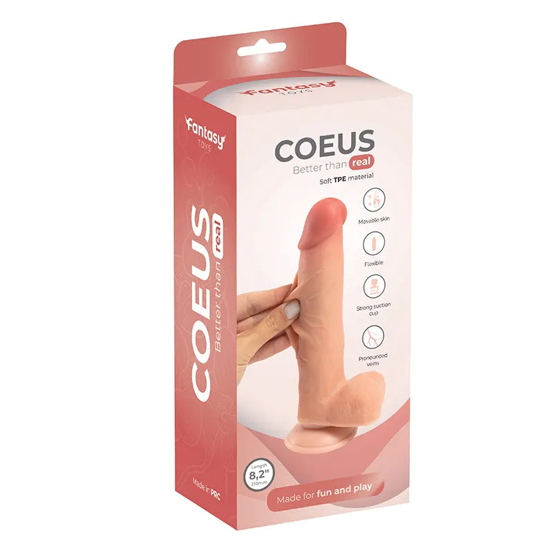 Dildo sa kožicom koja se pomera - Coeus