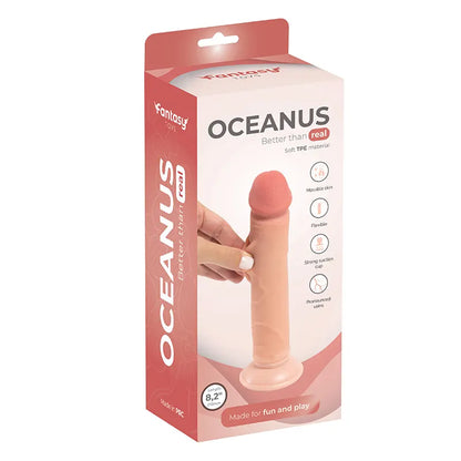 Dildo sa kožicom koja se pomera - Oceanus