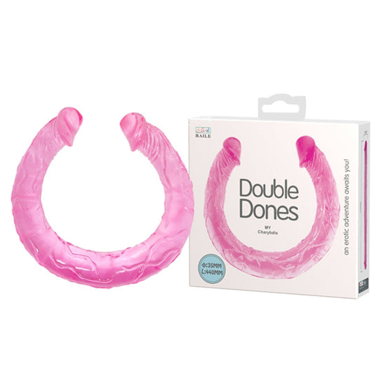 Roze dupli dildo