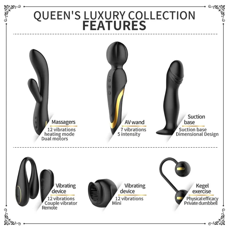 Elegantni Set Vibratora Queens Luxury Collection