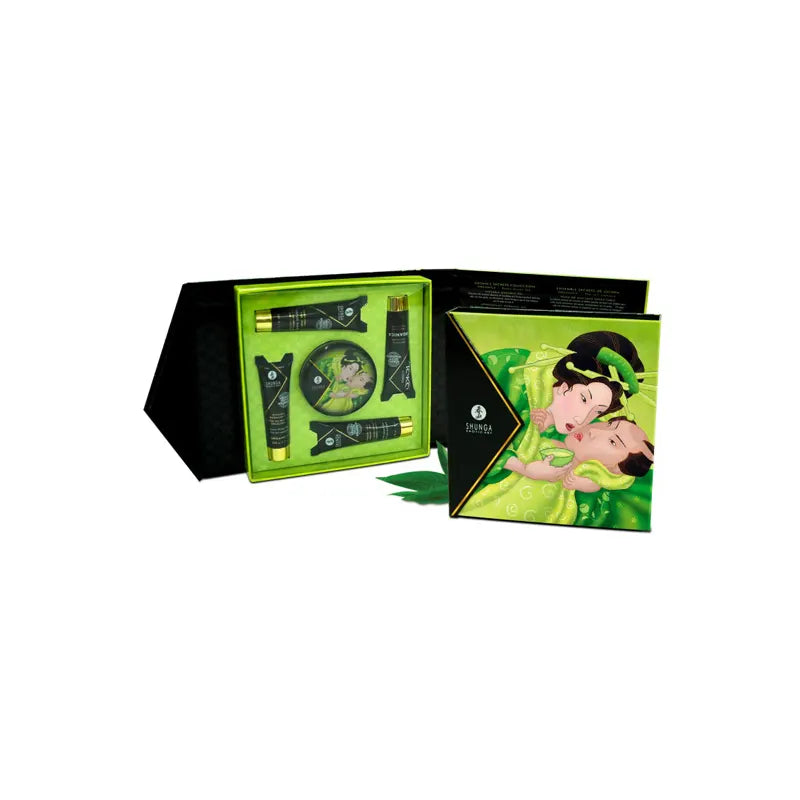 Erotski Set Geishas Secrets Set Green Tea | Shunga