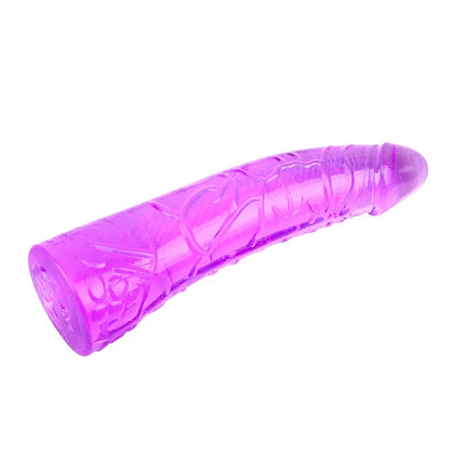 Ljubicasti TPE dildo 19cm