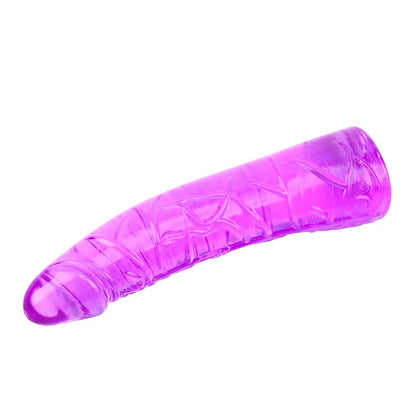 Ljubicasti TPE dildo 19cm