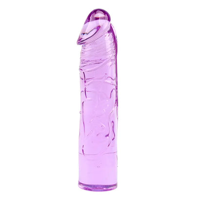 Ljubicasti TPE dildo 18cm