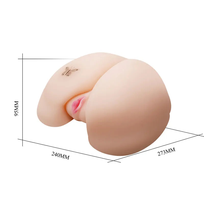 Realistična veštačka vagina sa 2 ulaza - Leptir