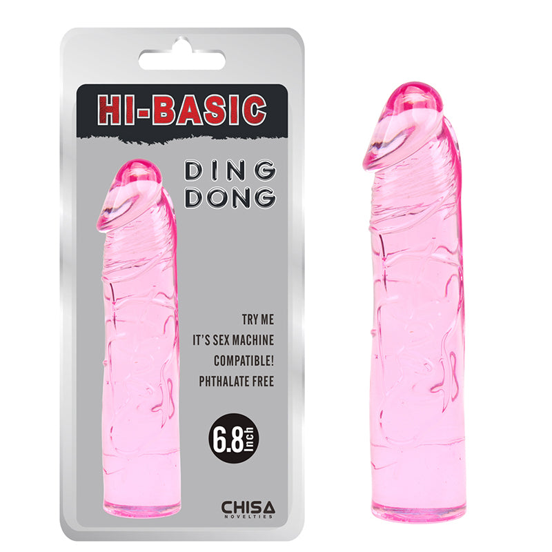 Roze TPE dildo 18cm