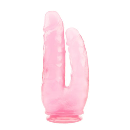 Roze dildo za duplu penetraciju - 25cm