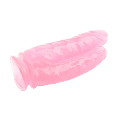 Roze dildo za duplu penetraciju - 25cm