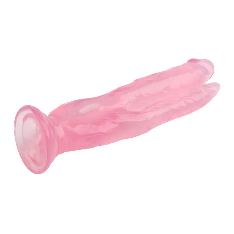 Roze dildo za duplu penetraciju