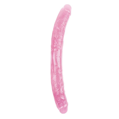 Roze dupli dildo - 46cm