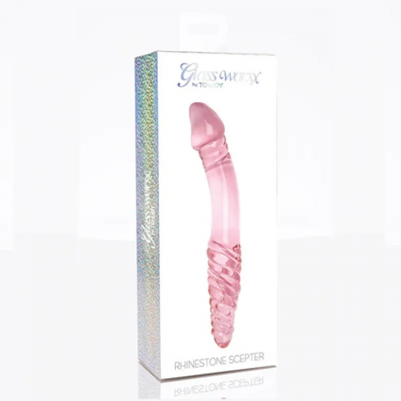 Roze stakleni dildo