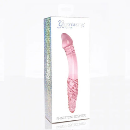 Roze stakleni dildo