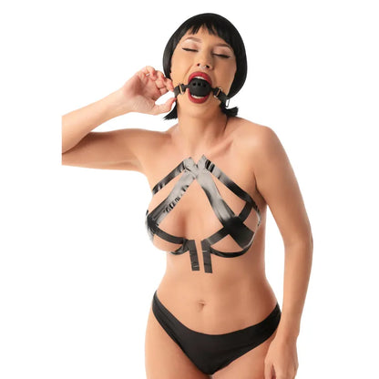 Silikonska kugla za usta sa rupicama Silicone Breathable Ball Gag