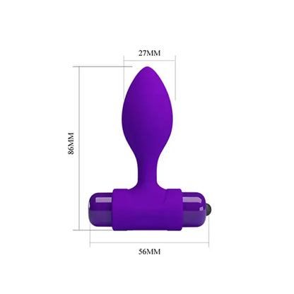 Silikonski analni vibrator