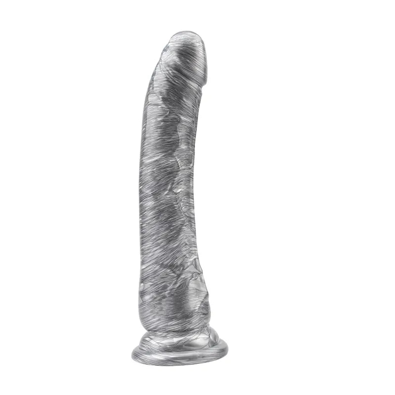 Srebrni Dildo 22cm Mike Hawk Silver