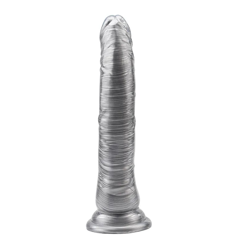 Srebrni Dildo 22cm Mike Hawk Silver