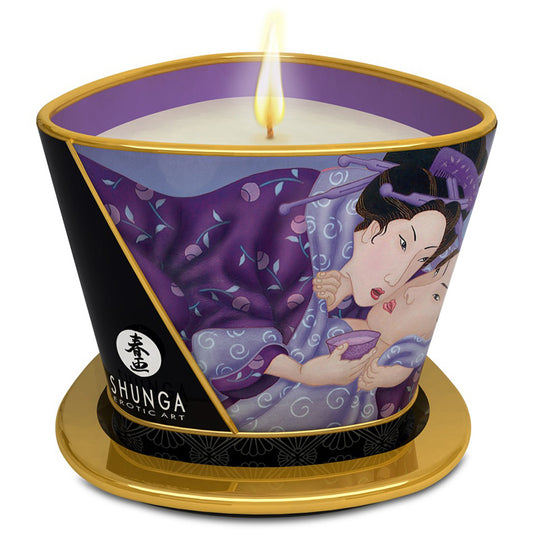 Sveća za masažu sa mirisom egzotičnog voća Shunga Massage Candle Exotic Fruits