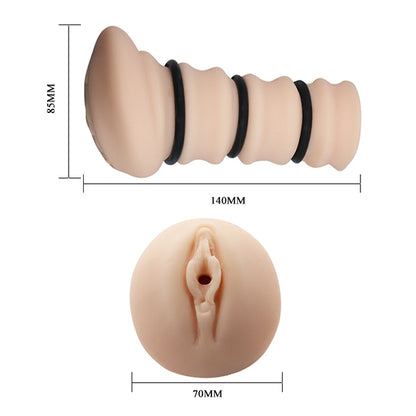 Veštačka vagina sa prstenovima 14cm