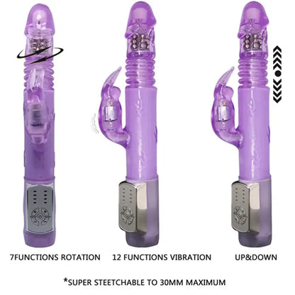 Vibrator sa 12 funkcije vibracije i 4 opcije rotacije