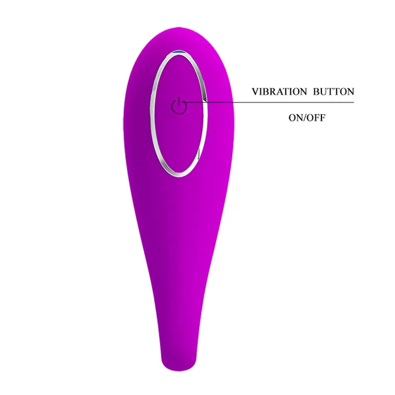 Vibrator za parove aplikacija ljubičaste boje