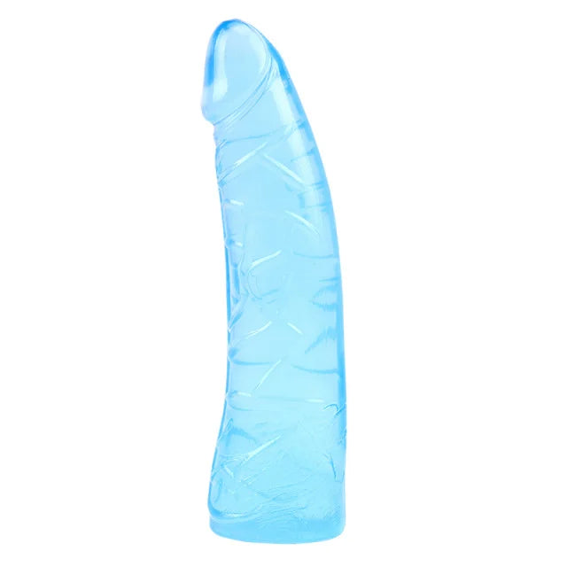 Plavi TPE dildo 19cm