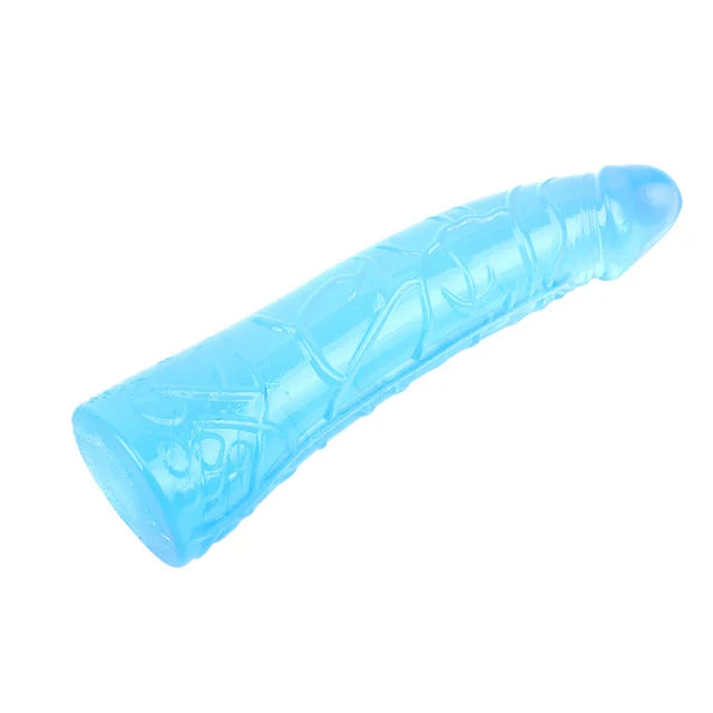 Plavi TPE dildo 19cm