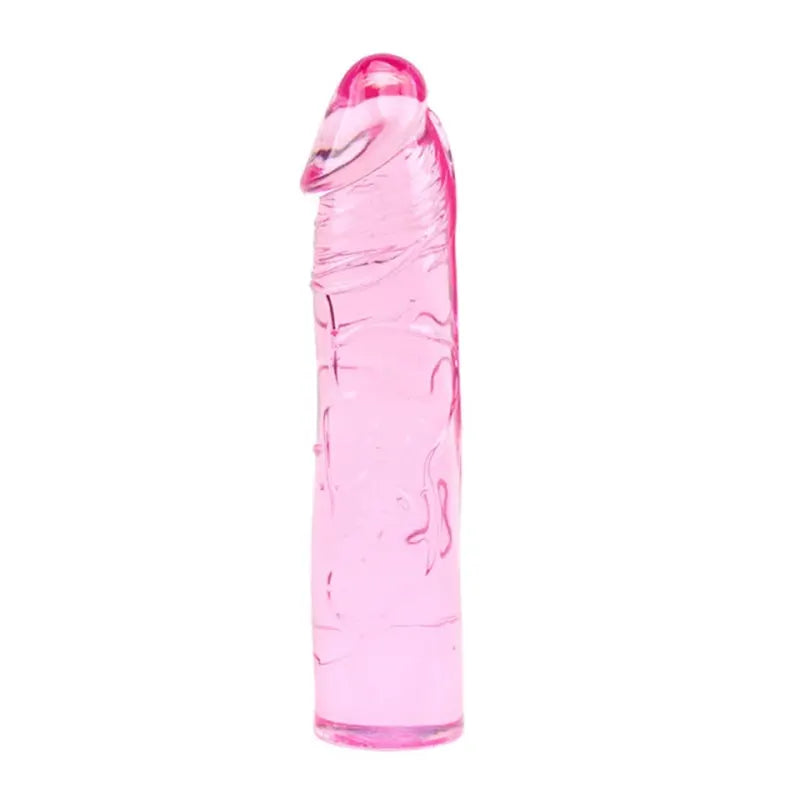 Roze TPE dildo 18cm